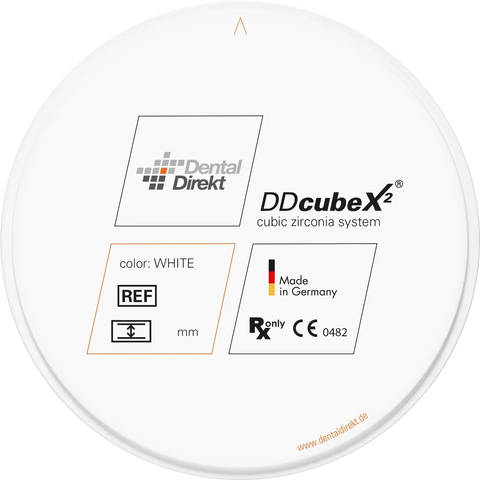 Freigestellter Zirkonoxidrohling DD cubeX2